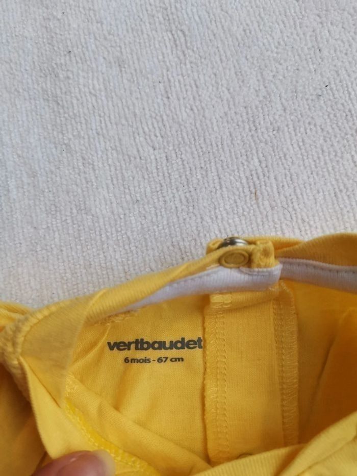 Lot 2 tee shirt vertbaudet 6 mois - photo numéro 3