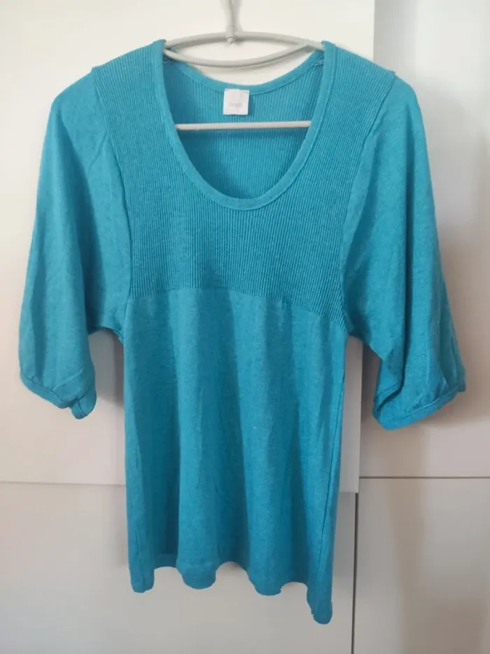 Camaïeu tee shirt 20 % lin - taille 2