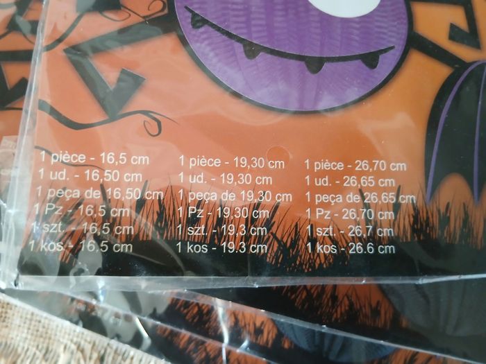 Lot de 23 paquets de 3 décorations 3D halloween - photo numéro 6