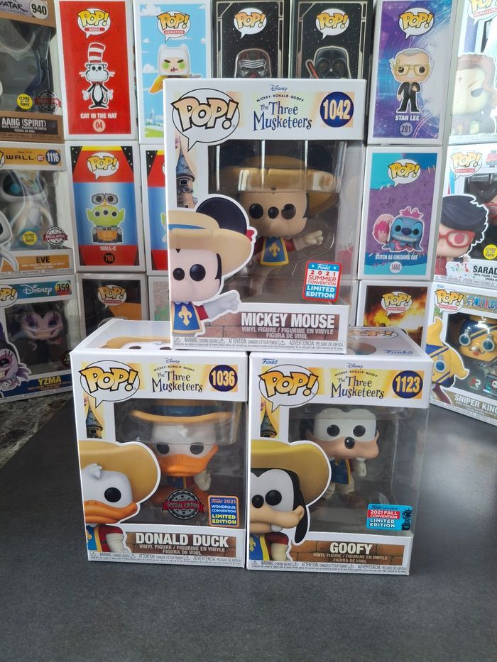 Lot 3 funko pop mickey et les 3 mousquetaires - photo numéro 2