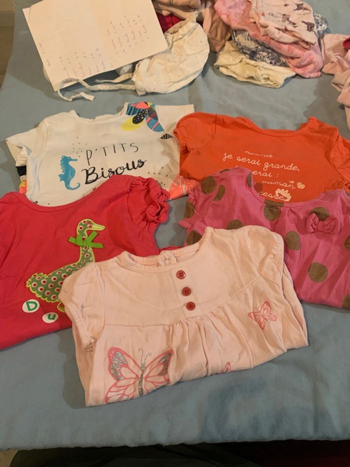 Lot 5 hauts manche courtes