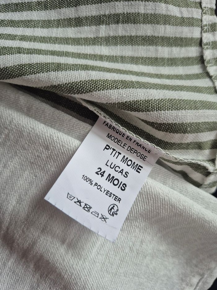 Ensemble Bébé Garçon Kaki 24 Mois - photo numéro 2