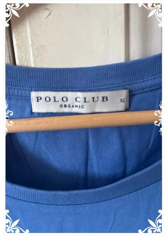 T-shirt Polo Club bleu ciel - Taille XL - photo numéro 4
