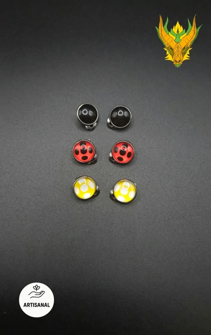 Lot boucles d'oreilles artisanale (pinces)