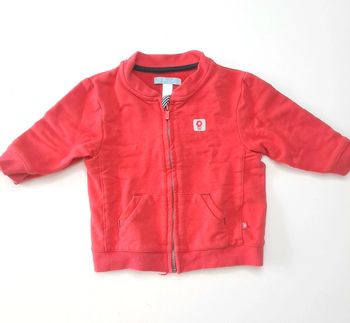 Gilet rouge obaibi 12 mois