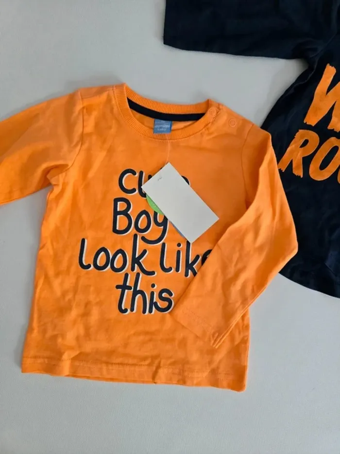 Lot de 2 tee shirt manches longues - photo numéro 2