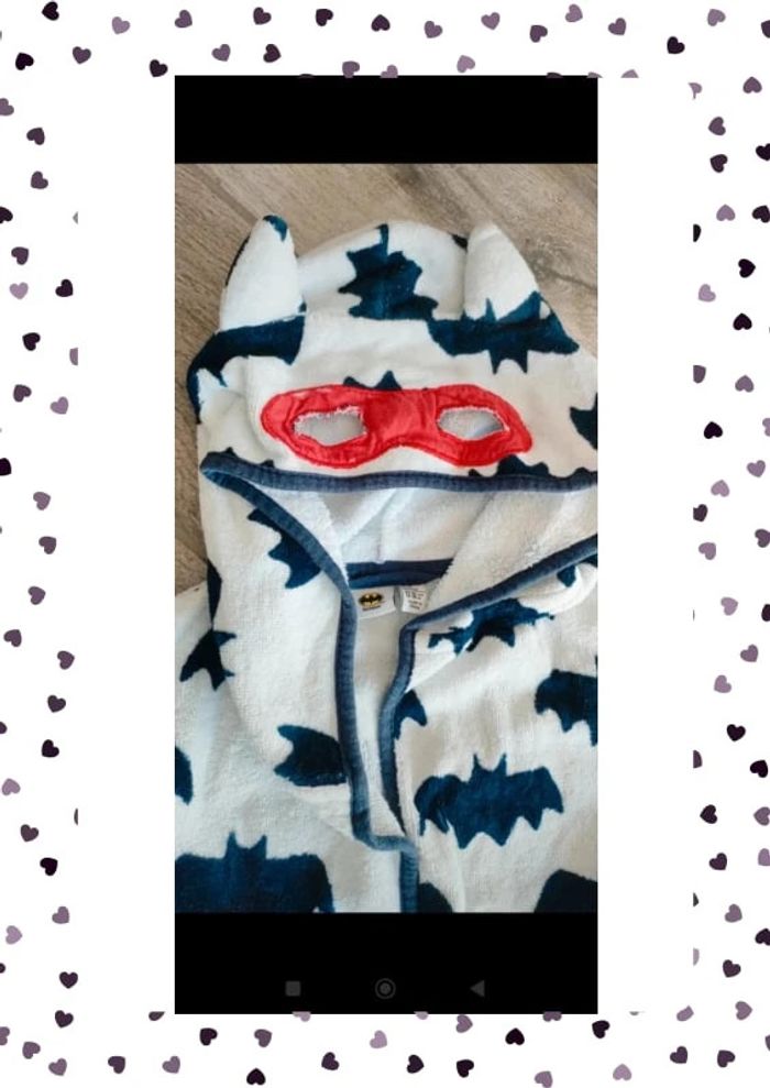 Peignoir de bain éponge Batman Marvel 18/24 mois - photo numéro 4