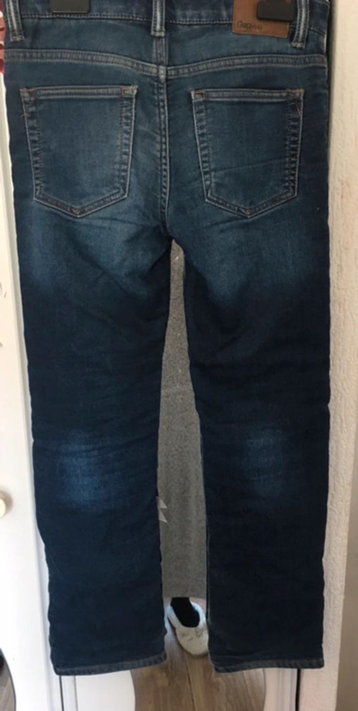 Jean slim brut bleu marine 10 ans GAP - photo numéro 4