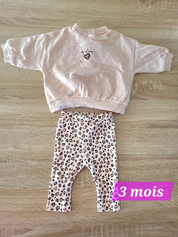Ensemble beige 3 mois