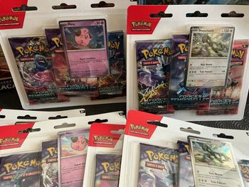 Pokémon lot de 6 tripacks force temporelles écarlate et violet 