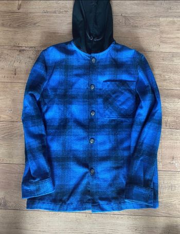 Chemise  bûcheron bleue et noire marque Celio