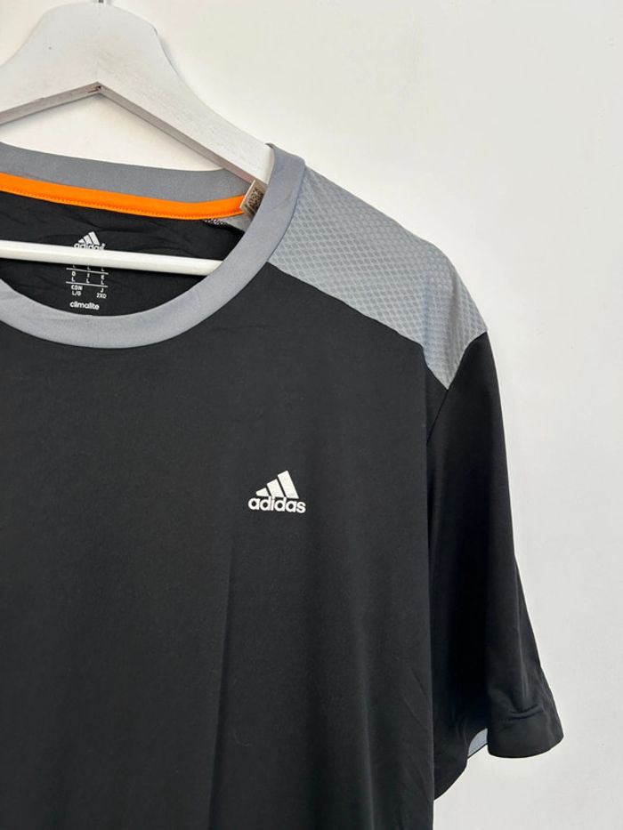 Maillot Homme Adidas Noir Gris et Blanc | Taille L | Très Bon État | Style Sportif | #TM63 - photo numéro 3