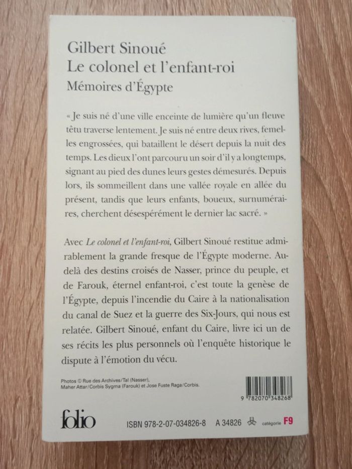 * Gilbert Sinoué - Le colonel et l'enfant-roi - photo numéro 2