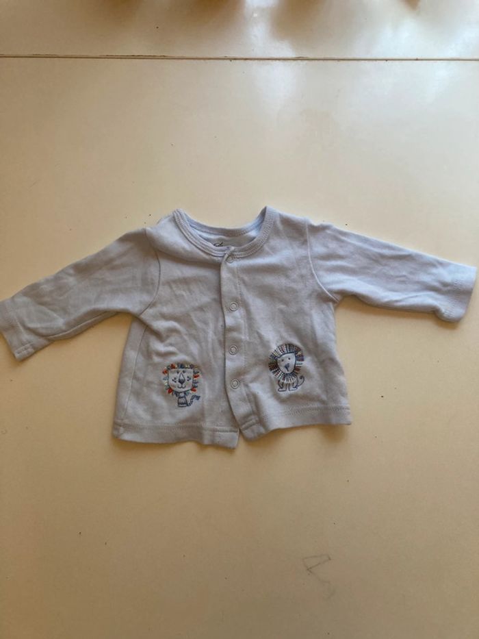 Lot bébé 3 mois thème lions - gilet + pyjama assorti - photo numéro 9