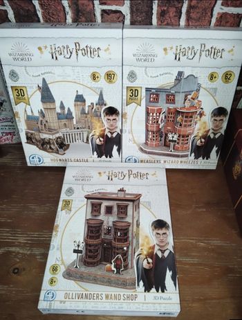 Lot de 3 puzzles 3D Harry Potter