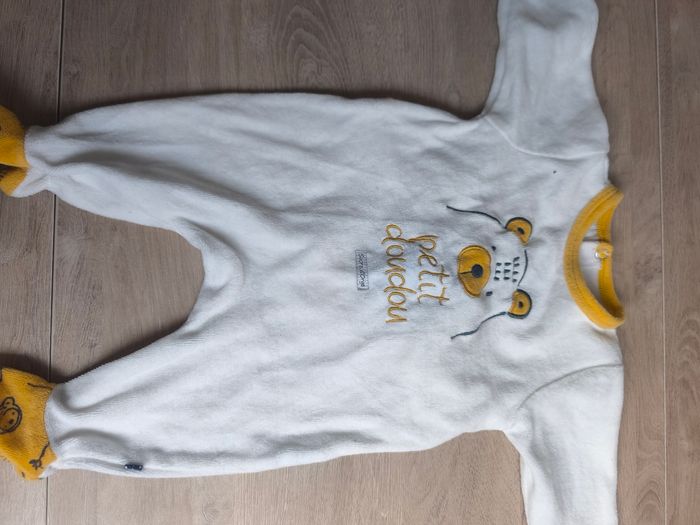 Lot de 2 pyjamas sucre d'orge 3 mois (60 cm)