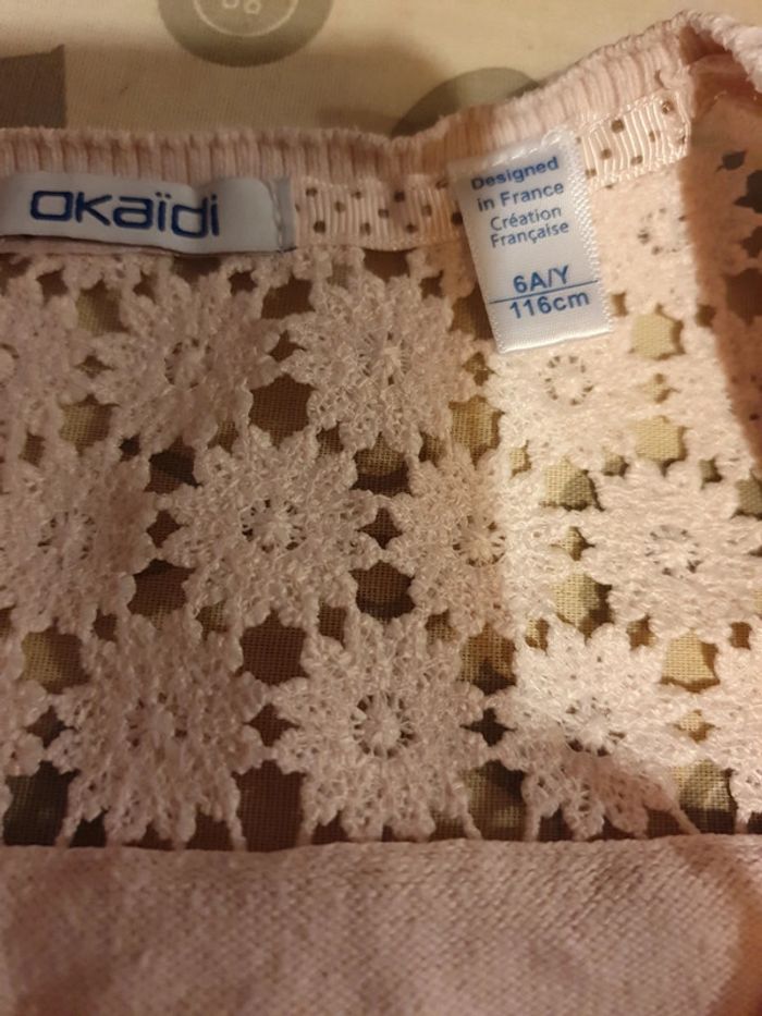 boléro fille 6 ans rose clair - photo numéro 2