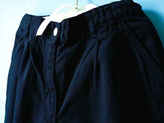 Pantalon Garçon petit bateau 10 ans neuf bleu marine pinces et revers - photo numéro 2