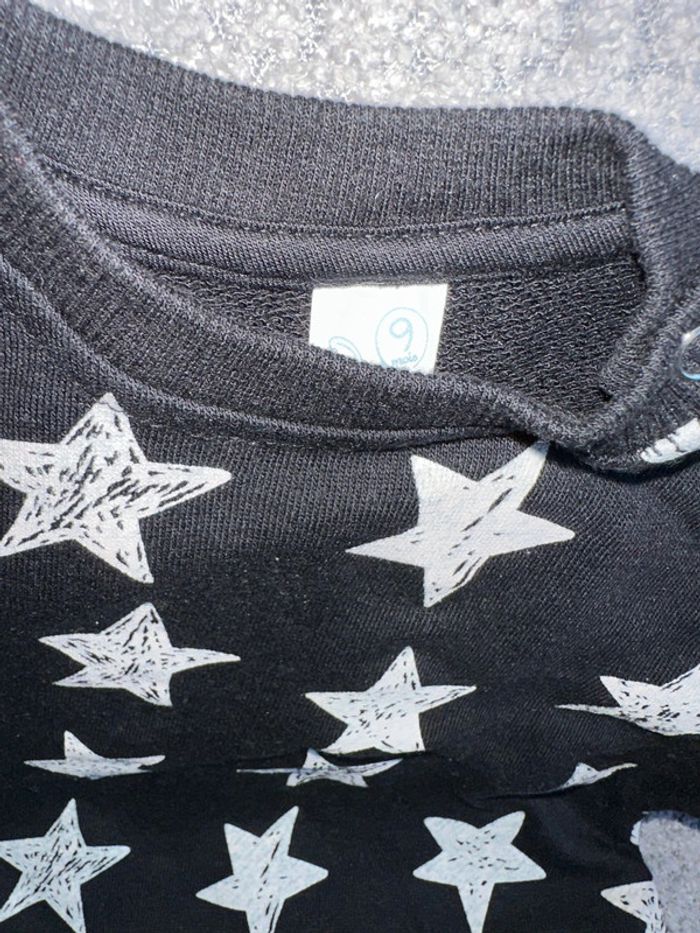 Ensemble jogging étoiles noir et blanc - photo numéro 2