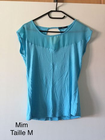 T-shirt bleu Mim Taille M