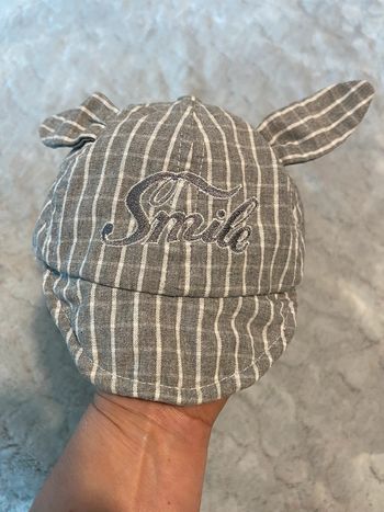 Casquette réglable grise 42 cm
