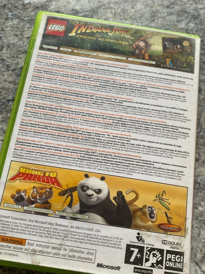lego Indiana jones kung fu panda Xbox 360 - photo numéro 3