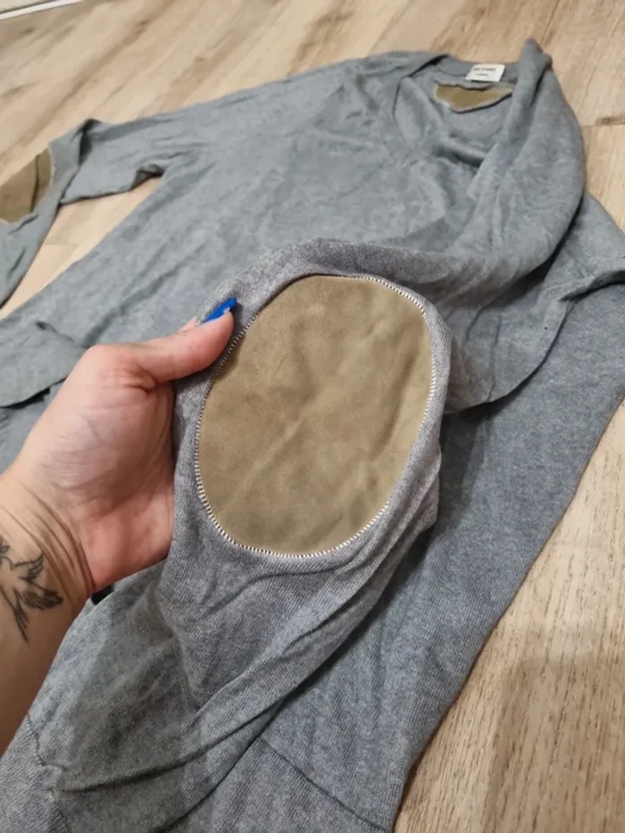 pull leger gris col v victoire homme - photo numéro 5