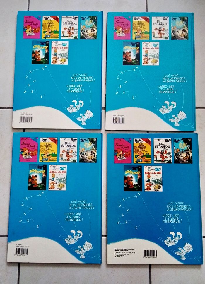 4 BD Boule et Bill tomes 18 à 21 - photo numéro 3