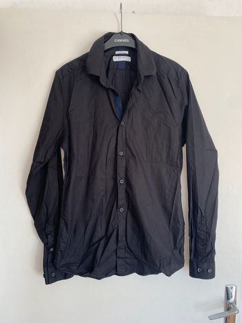 Chemise noir manche longues