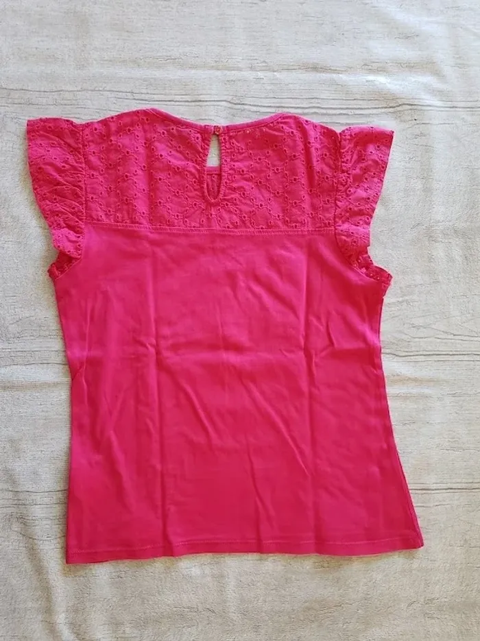 Tee-Shirt sergent major 11 ans fuchsia - photo numéro 2