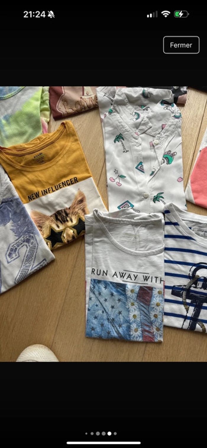 Lot de t-shirt fille courte manche - photo numéro 7