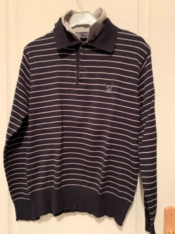 Pull avec effet tee-shirt à col