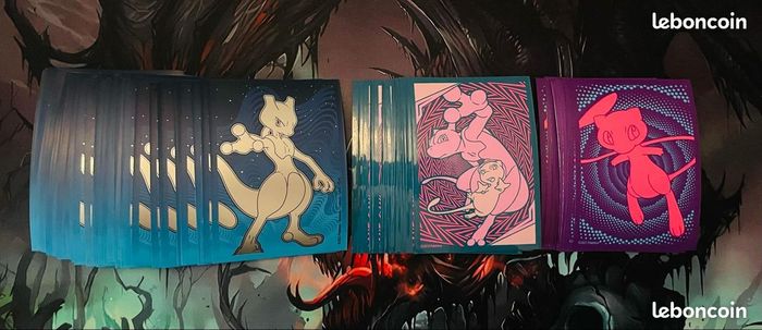 Lot de 110 Sleeves Officielles Pokémon Mew et Mewtwo 🔥