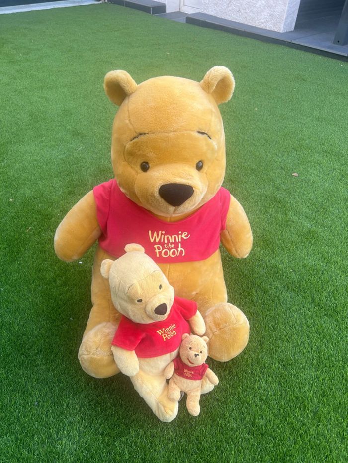 Grosse moyenne petite Peluche Winnie l’ourson