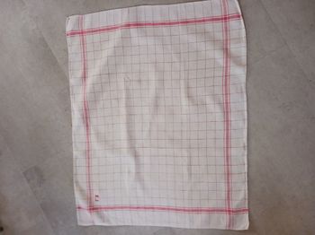 torchon imprimé à carreaux Vintage