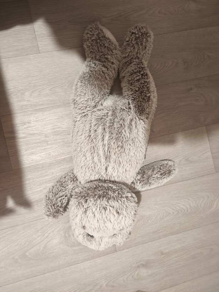 Grosse peluche hippopotame grise - photo numéro 6