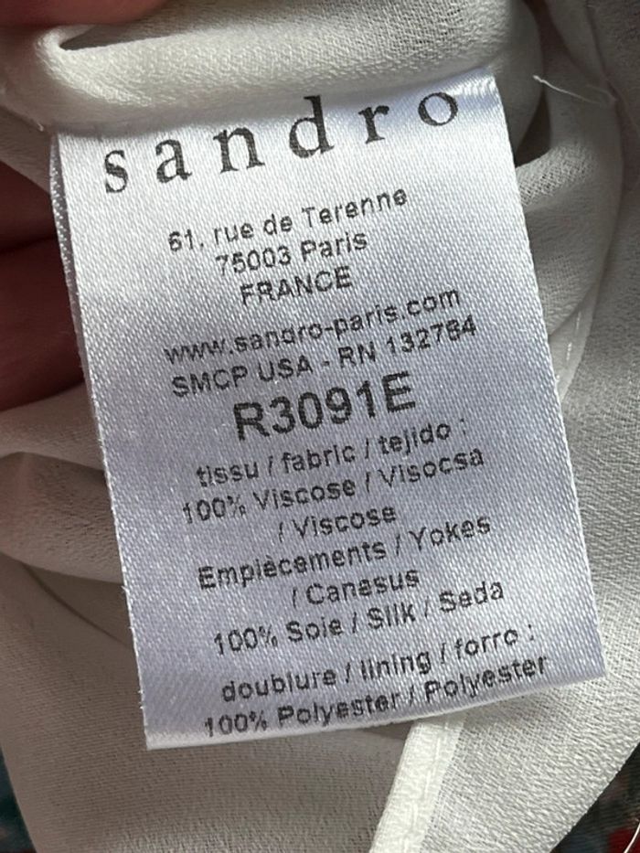 Robe à fleurs colorées Sandro S - photo numéro 7