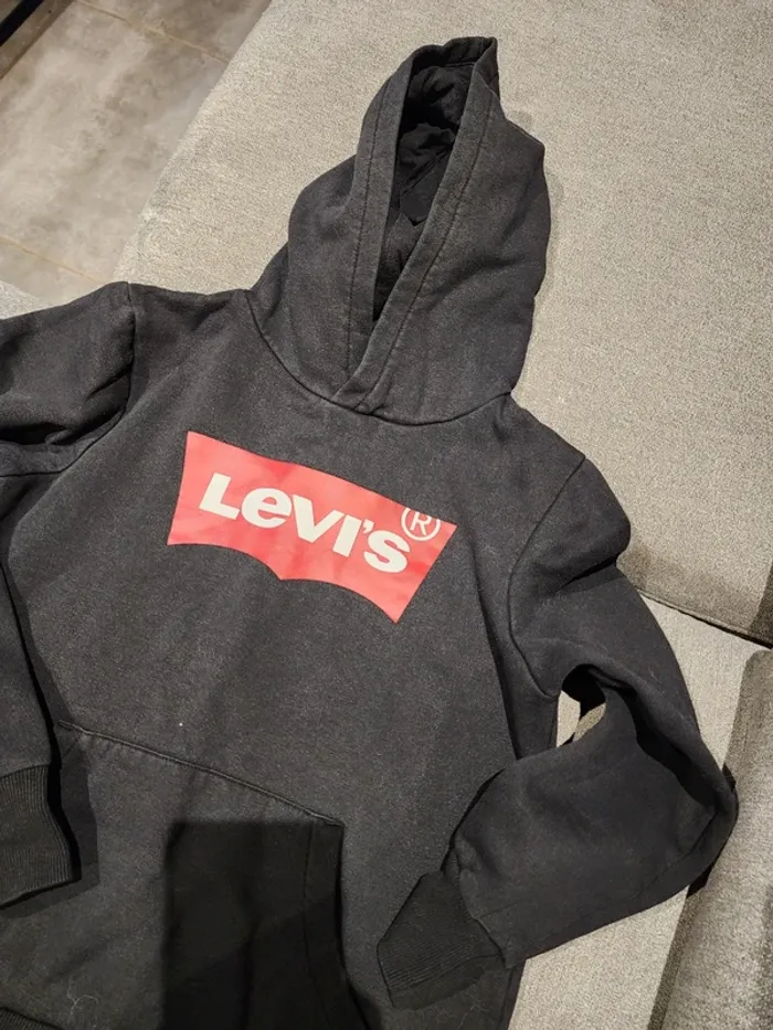 Sweat à capuche levis taille 14 ans - photo numéro 2