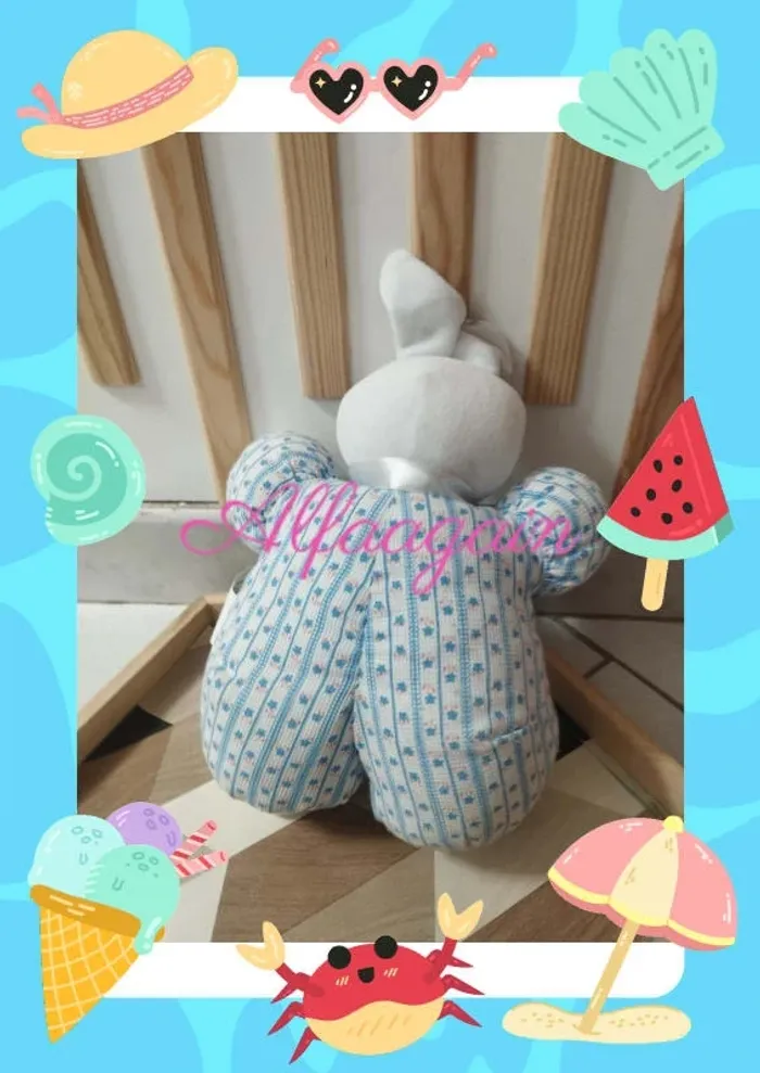 Peluche doudou neuf câlin et bisou - photo numéro 5