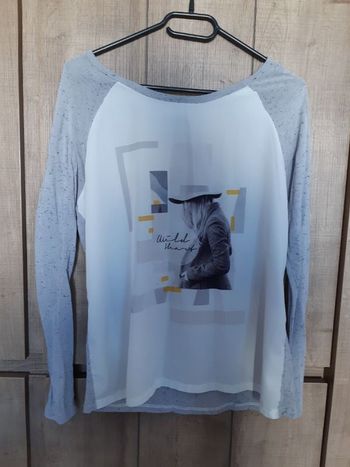 tee-shirt voilage
