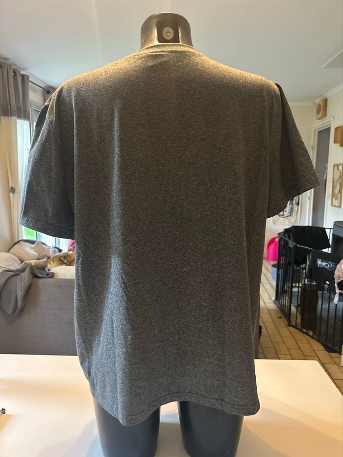 T-shirt manches courtes pour femme NEUF taille XL couleurs gris et blanc - photo numéro 5