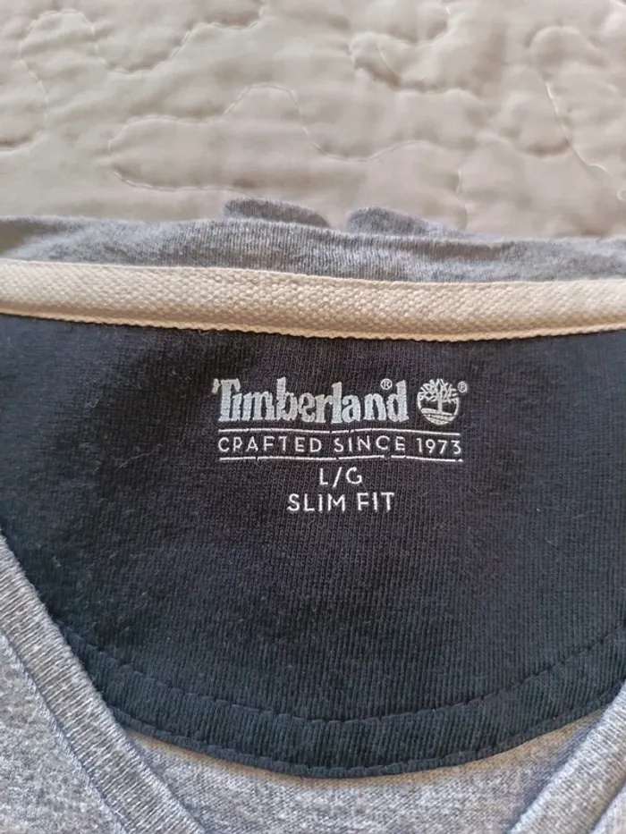 T-shirt gris Timberland homme taille L - photo numéro 2