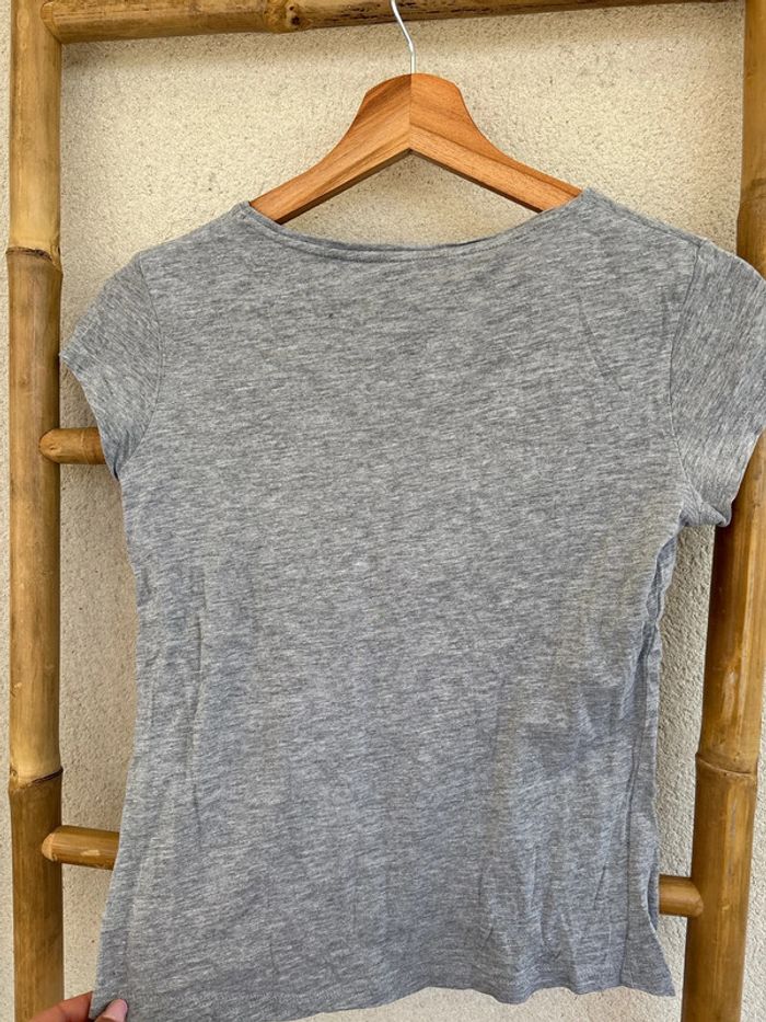 t shirt uni gris - photo numéro 5
