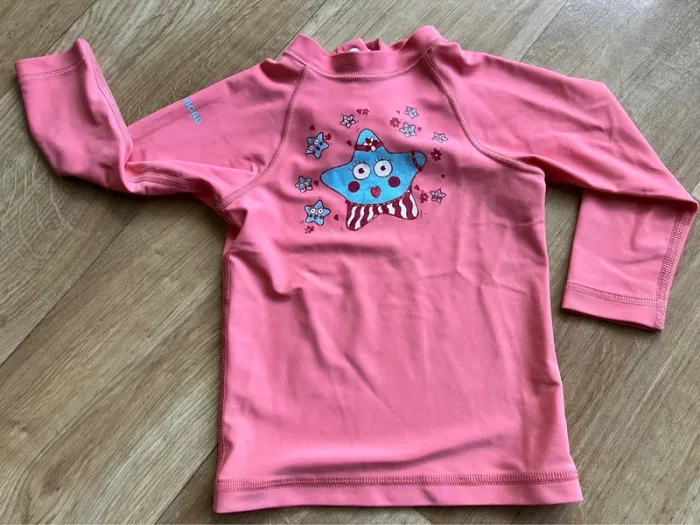 Haut maillot anti-UV fille 2 ans
