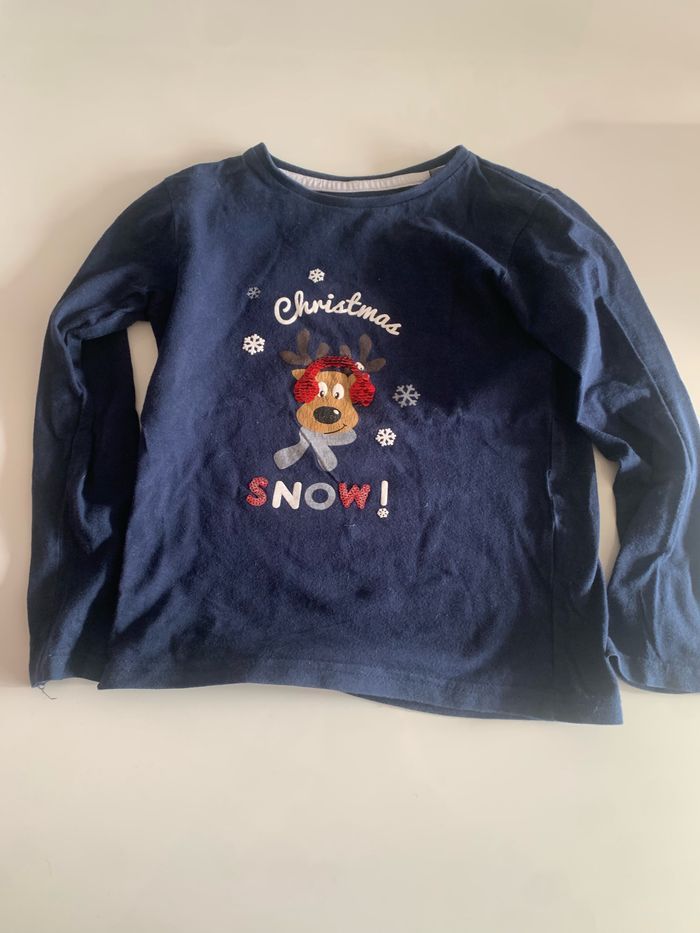 T-shirt renne de Noël avec sequins