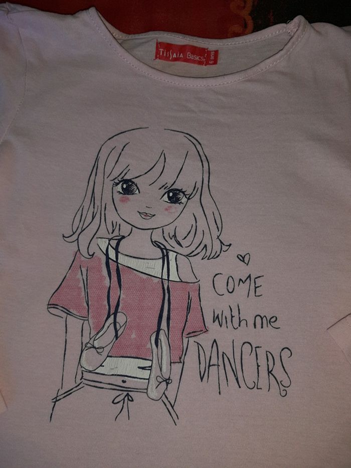 Tee-shirt manches longues rose - photo numéro 2