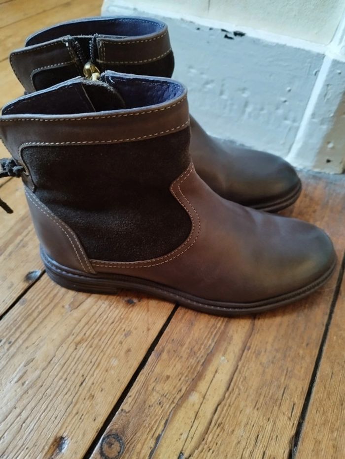 Bottines cuir marron 32 - photo numéro 5