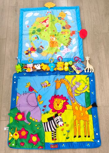 Lot de tapis d'éveil et jouets 1er âge
