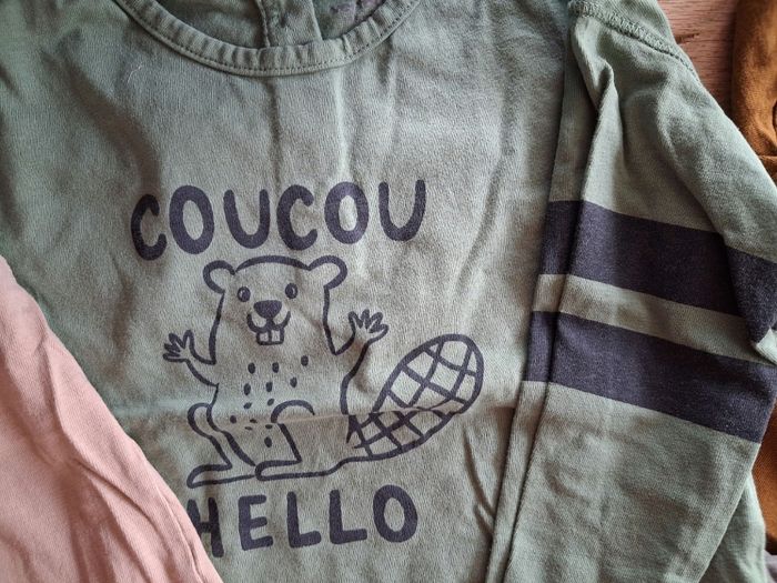 Lot 6 t-shirts vertbaudet garçon 18 mois - photo numéro 3