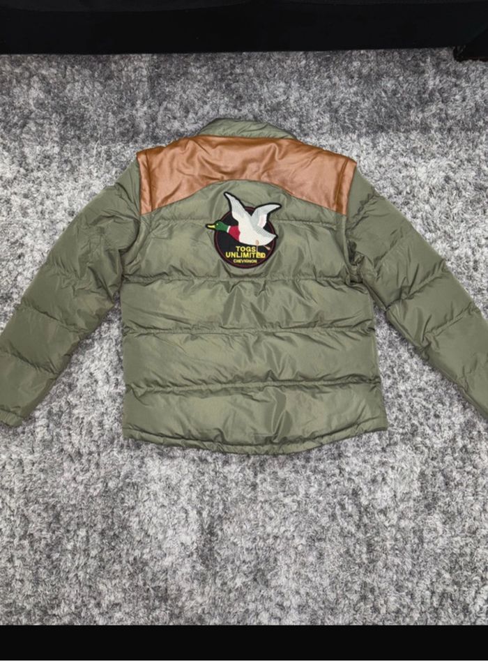 Veste doudoune Chevignon kaki / Taille S / neuve, avec manches amovibles - photo numéro 2